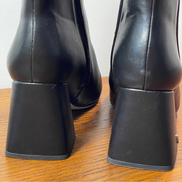 NWT | Circus by Sam Edelman Kate Bootie Ankle Boot Black Napa Leather - Picture 10 of 16